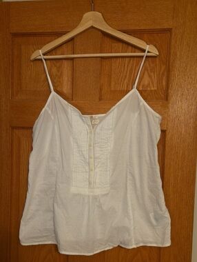 Old Navy White Button-Front Top